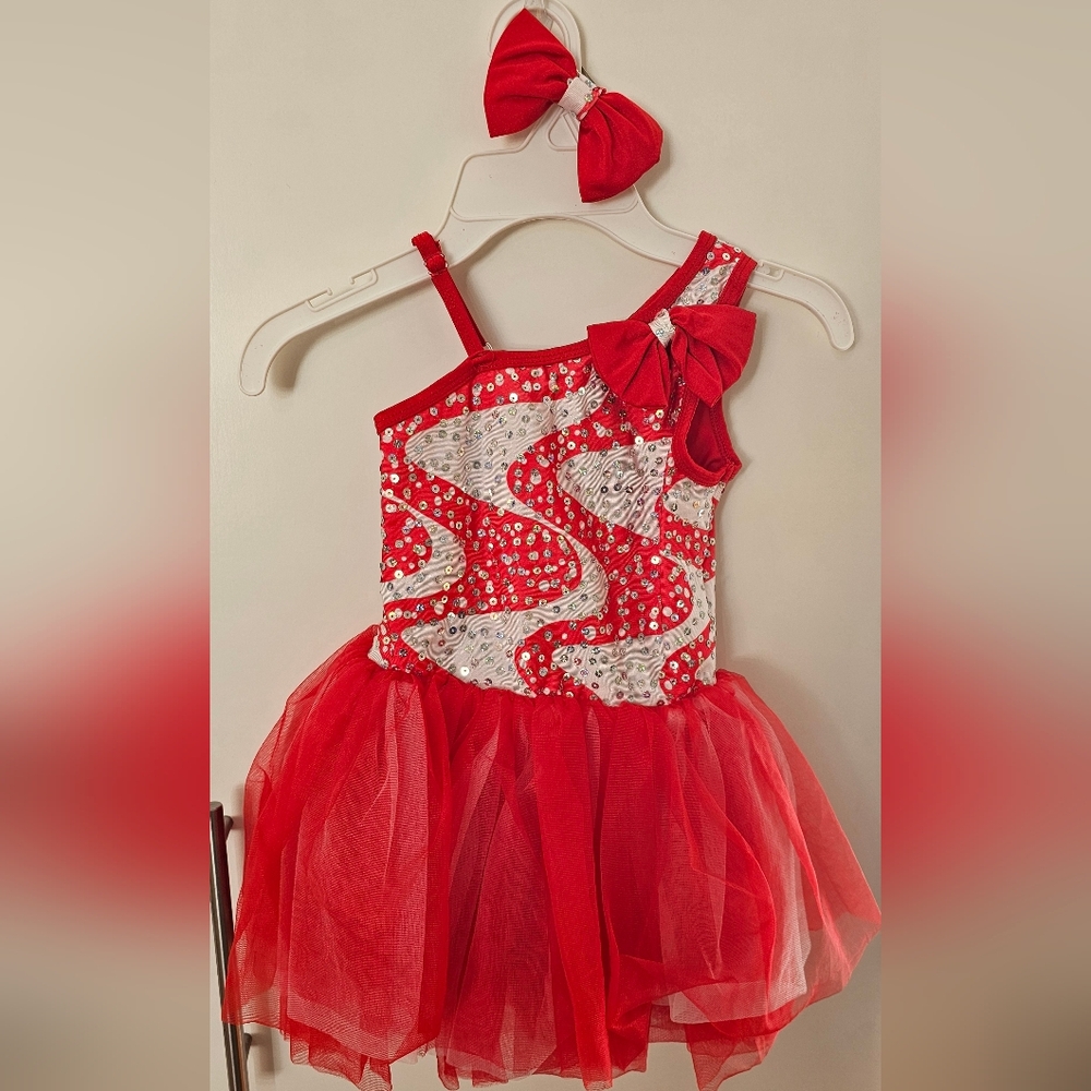 Red Sequin Kids Costume Dress